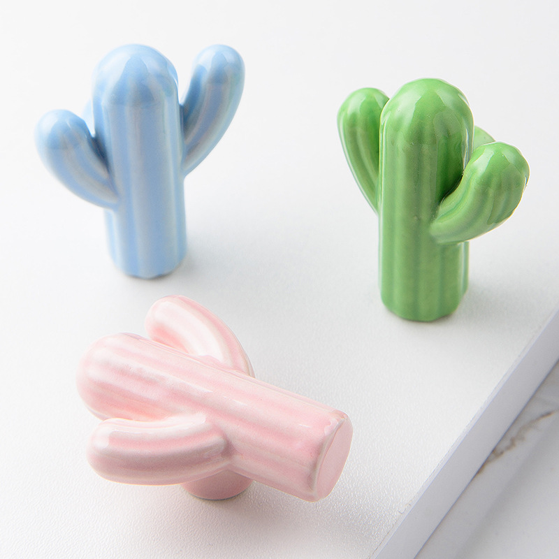 1/4pcs Colorful Ceramic Cactus - огляд і ціна Unique Furniture Hardware