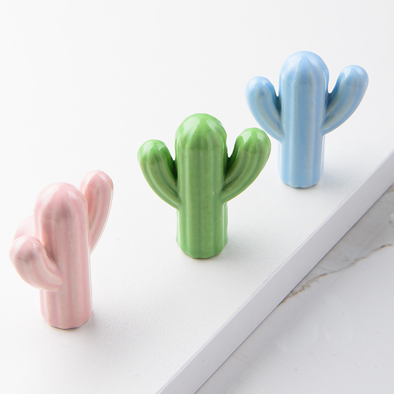 1/4pcs Colorful Ceramic Cactus - огляд і ціна Unique Furniture Hardware