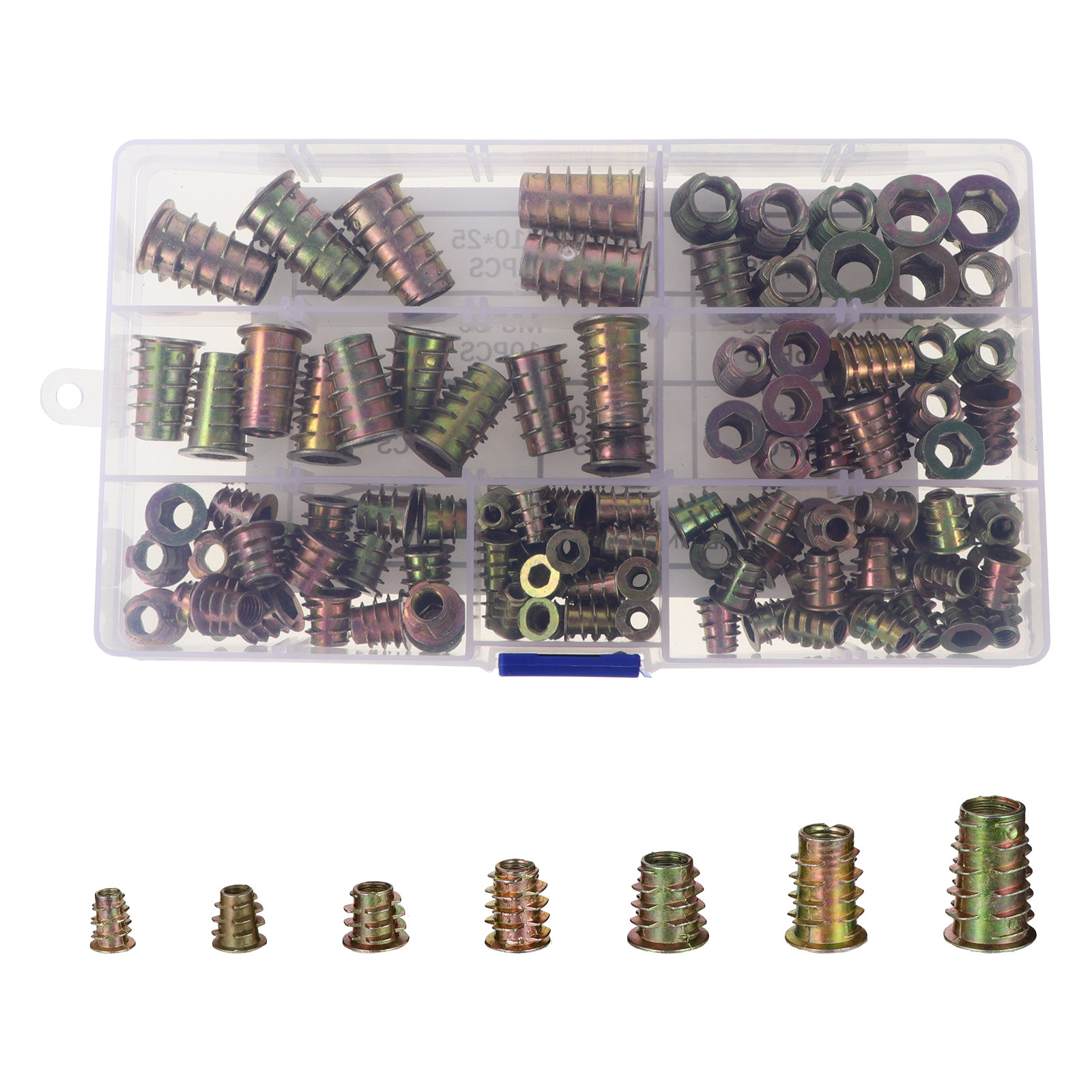 120Pcs Furniture T-Nut Set Ins - огляд і ціна Furniture Hardware Threaded Inserts