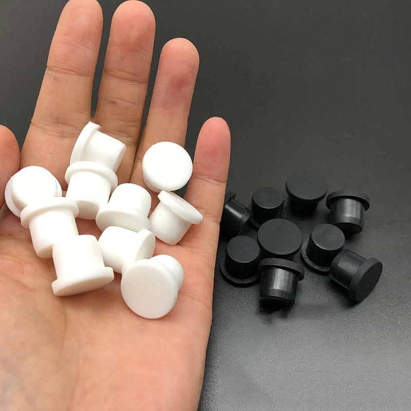 Black White Silicone Solid Plu - огляд і ціна Furniture Screw Type