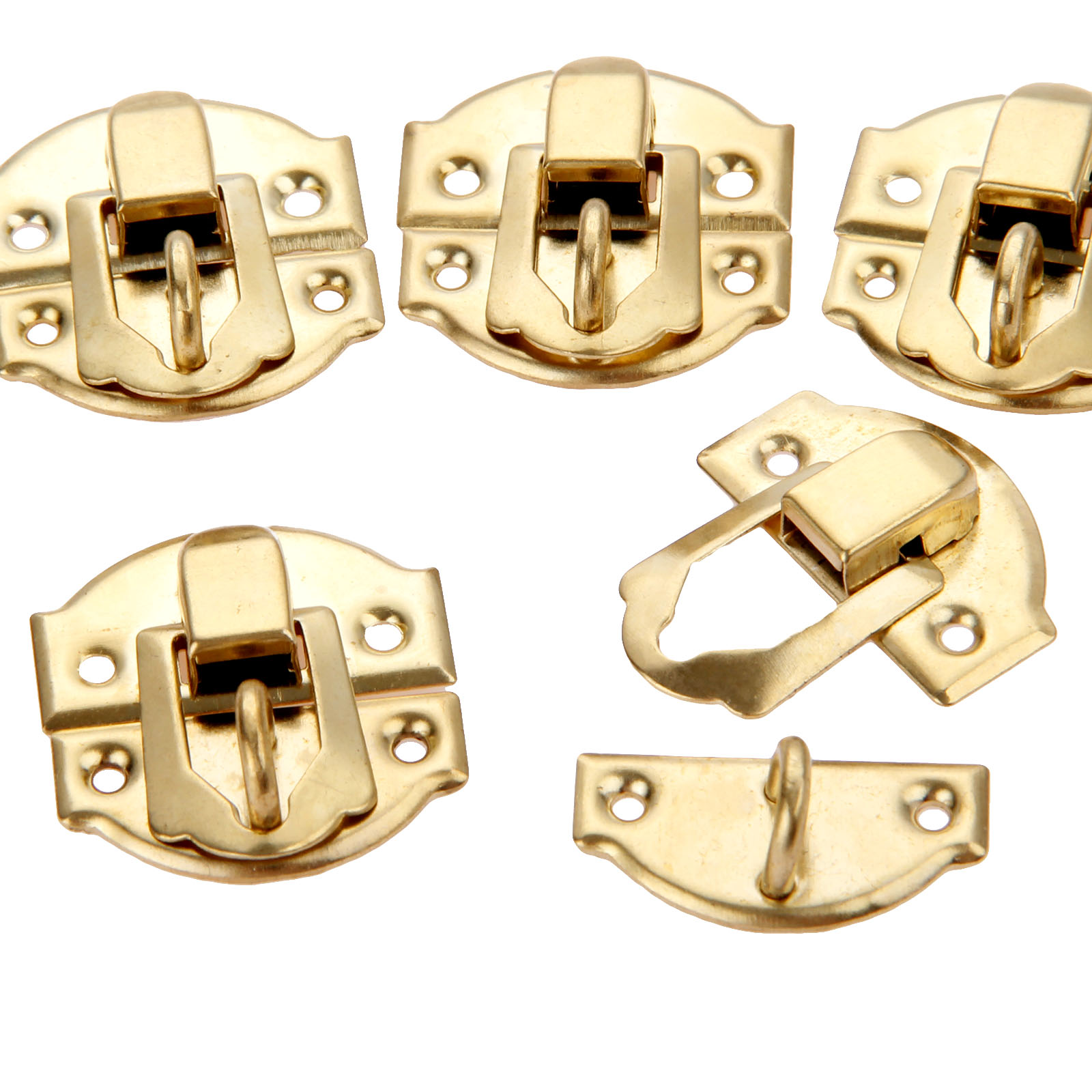 10pcs Golden Box Latch Clasps  - огляд і ціна Furniture Hardware Screws