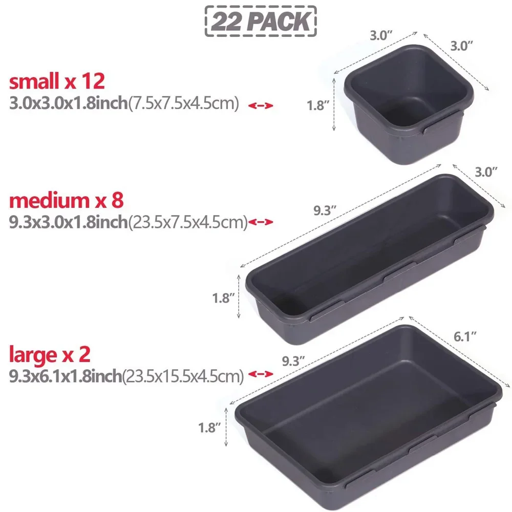 32PCS Desk Drawer Organizers 3 - огляд і ціна Drawer Organizer Peg