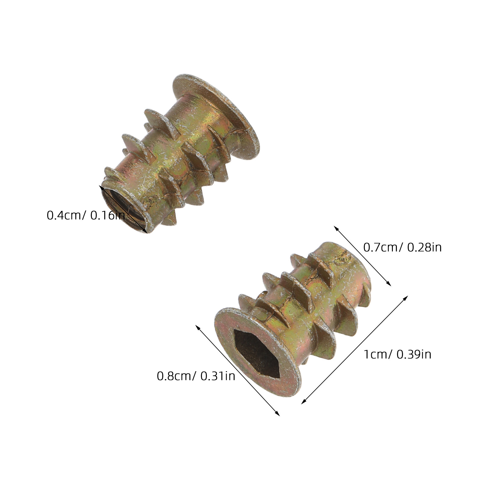 200Pcs M4x10mm Hex Socket Flan - огляд і ціна Furniture Hardware Threaded Inserts