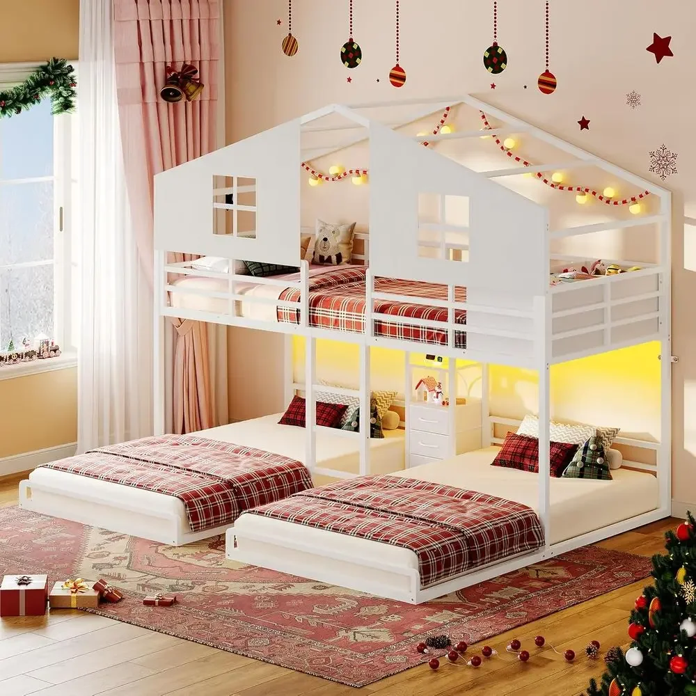Twin Size House-Shaped Bunk Be - огляд і ціна Drawer Slide Pair