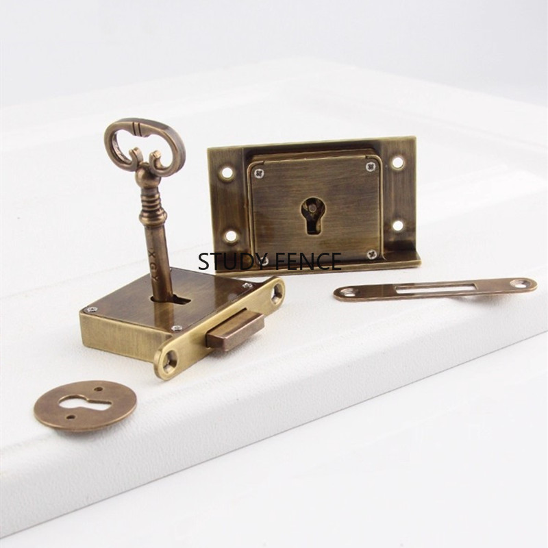 1PC Antique Metal Drawer Lock  - огляд і ціна Furniture Hardware Lock