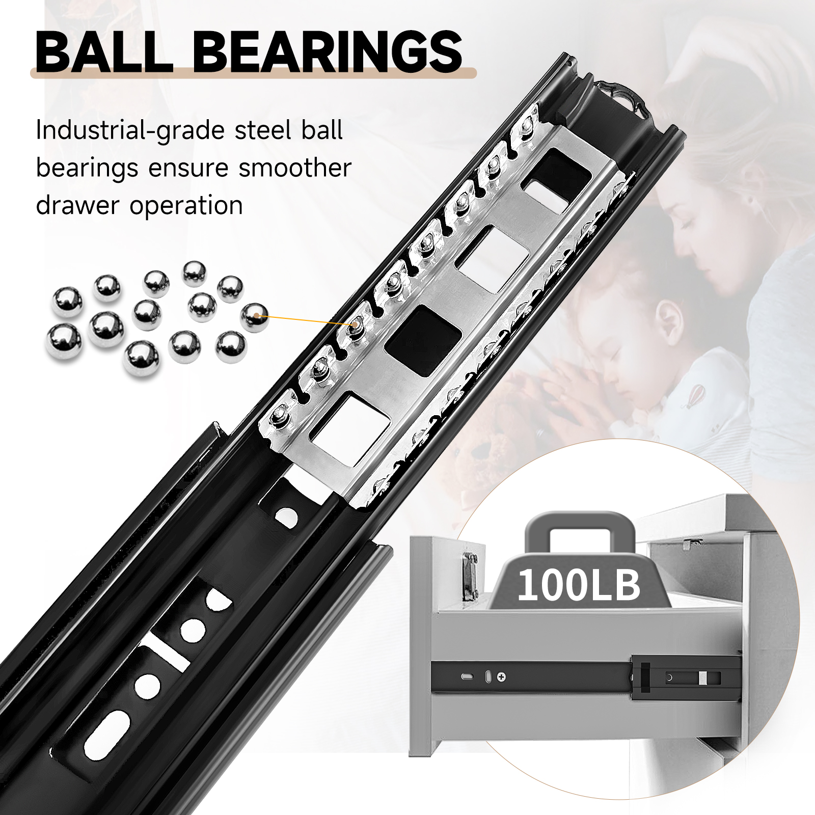 AOLISHENG Soft Close Drawer Sl - огляд і ціна Drawer Slide Pair