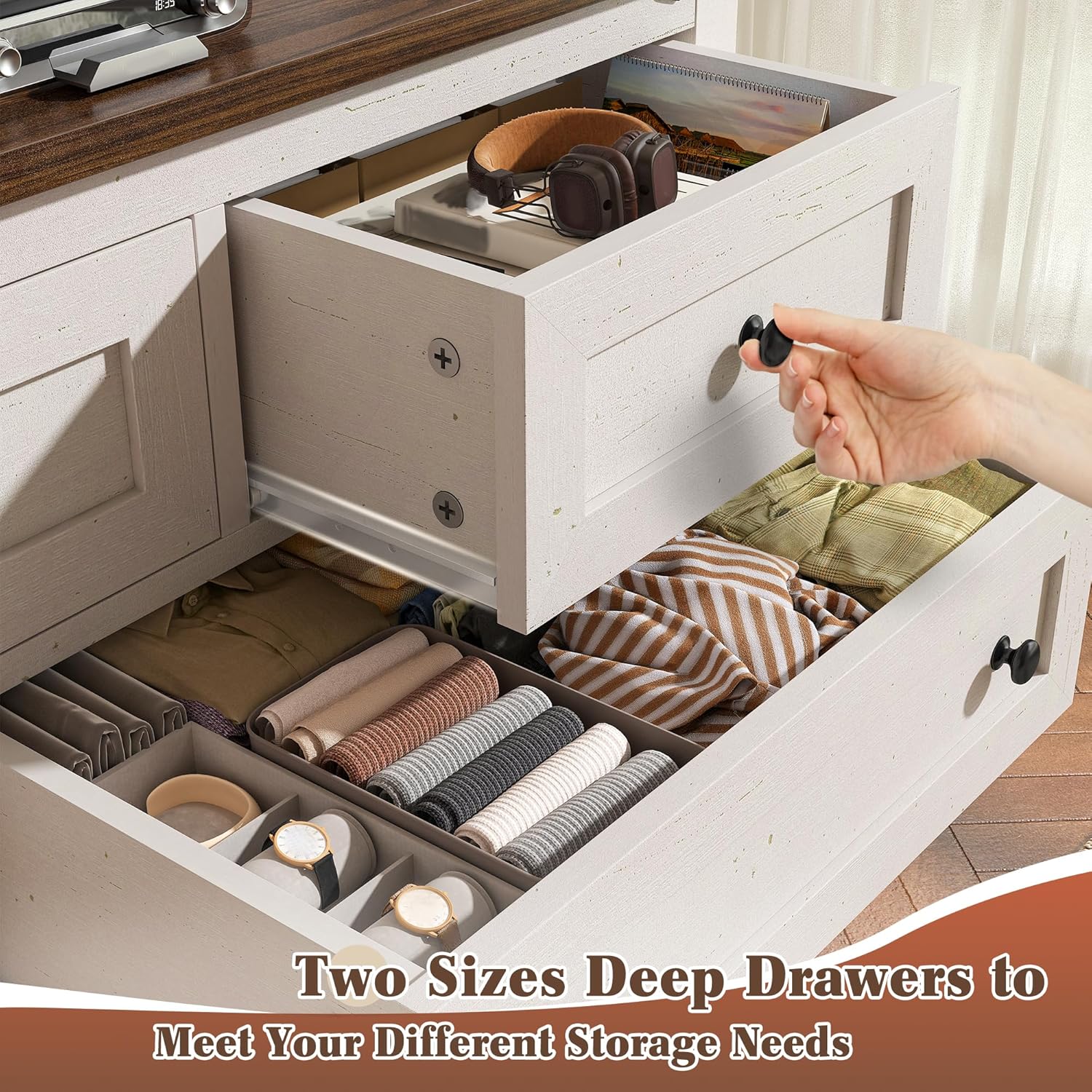 Dresser for Bedroom with 7 Dra - огляд і ціна Drawer Slide Pair