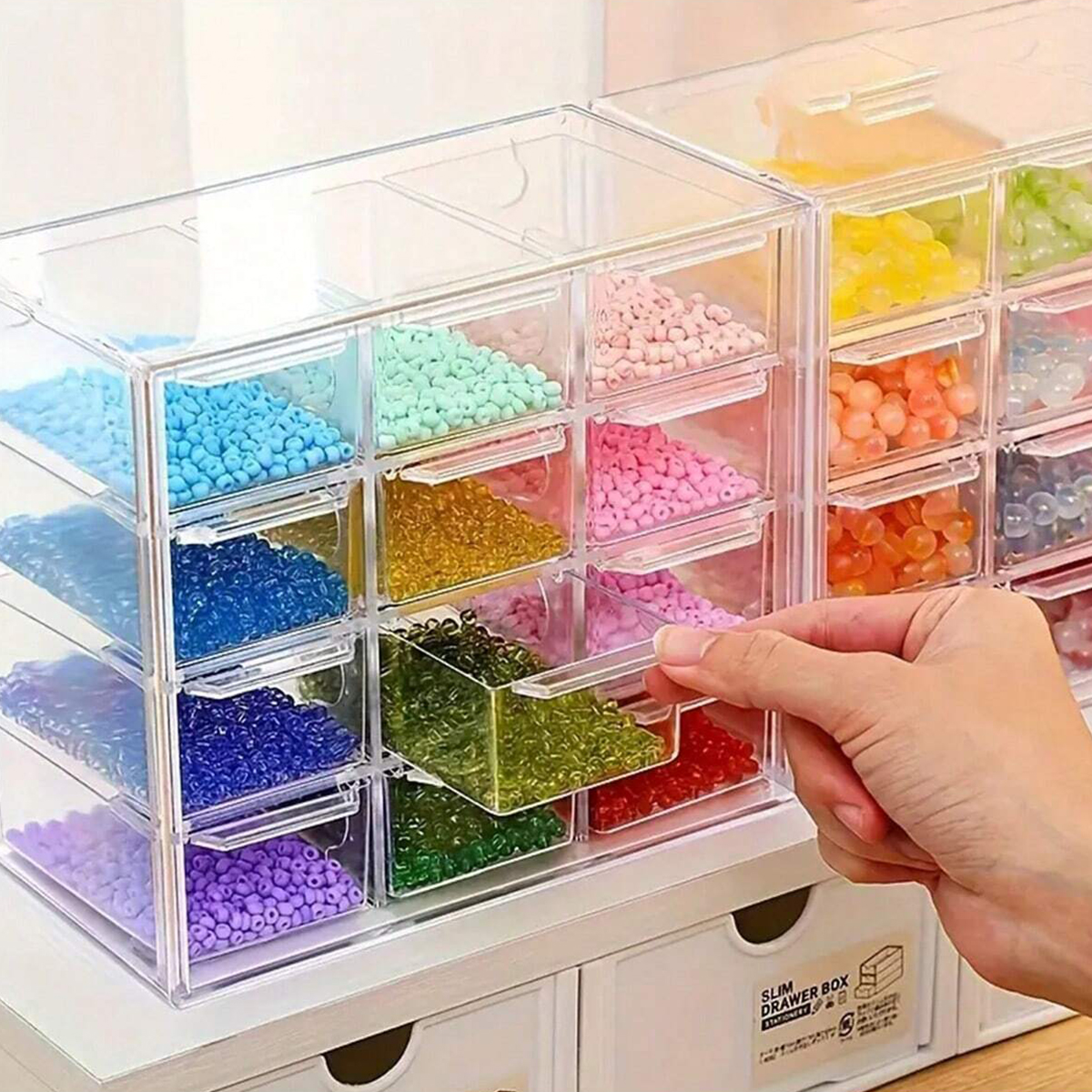 Acrylic Large Capacity Drawer  - огляд і ціна Drawer Organizer Peg