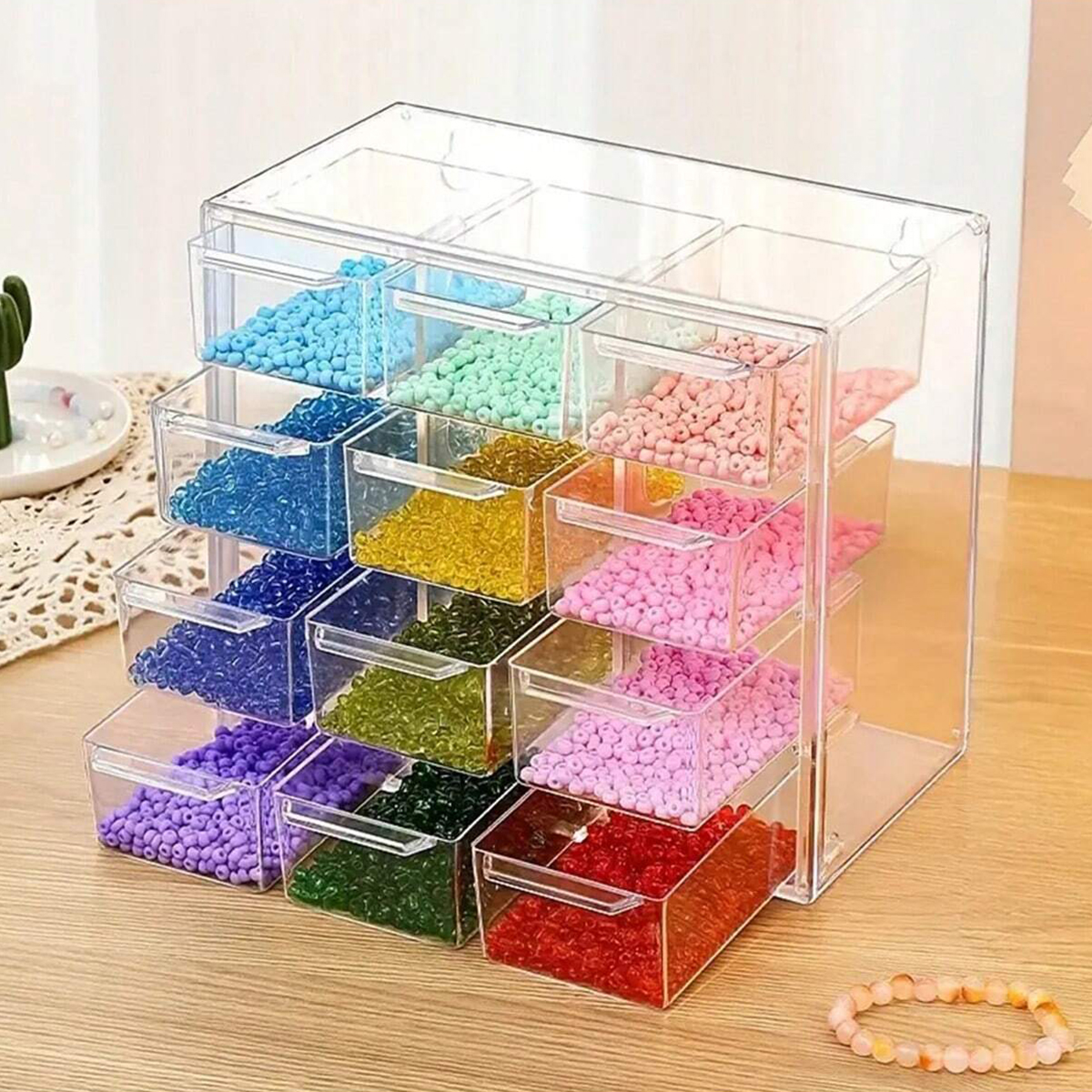 Acrylic Large Capacity Drawer  - огляд і ціна Drawer Organizer Peg