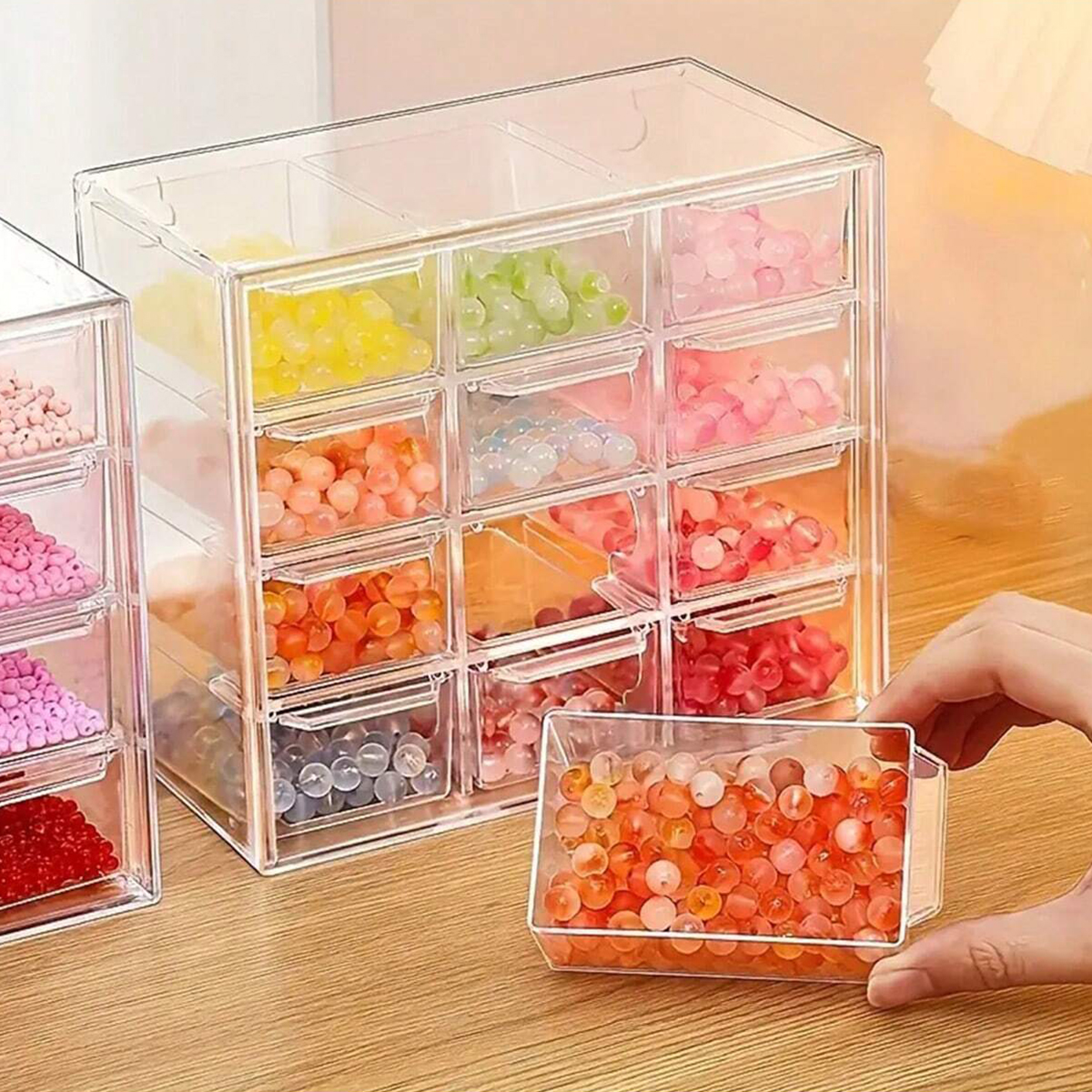 Acrylic Large Capacity Drawer  - огляд і ціна Drawer Organizer Peg